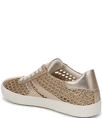 Naturalizer Medina Metallic Raffia Lace Up Sneakers