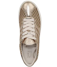 Naturalizer Medina Metallic Raffia Lace Up Sneakers