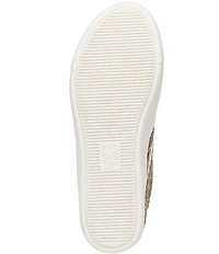 Naturalizer Medina Metallic Raffia Lace Up Sneakers