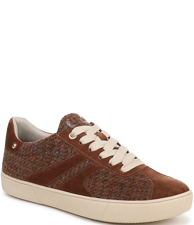 Naturalizer Medina Plaid Lace Up Sneakers