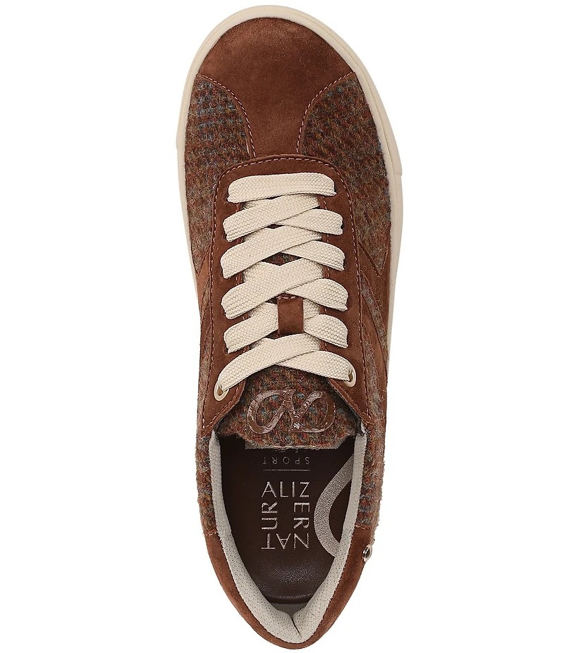 Naturalizer Medina Plaid Lace Up Sneakers