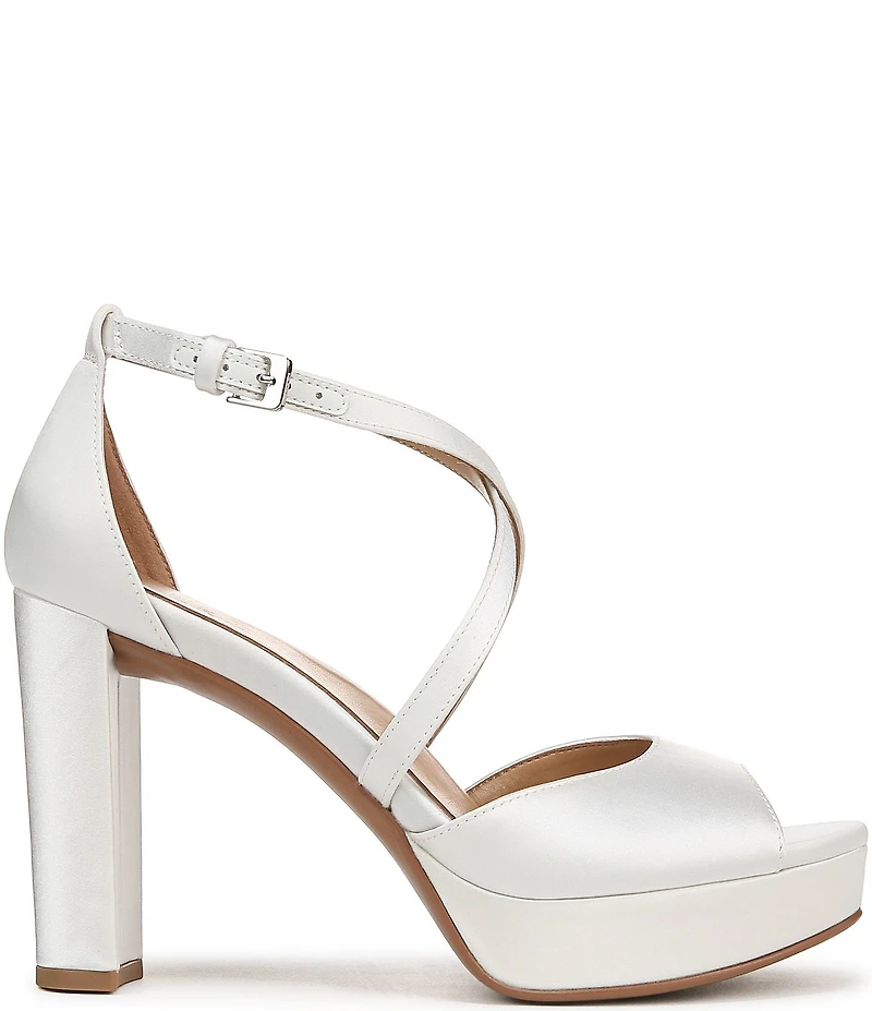 Naturalizer Melody Satin Platform Dress Sandals