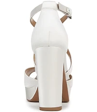 Naturalizer Melody Satin Platform Dress Sandals