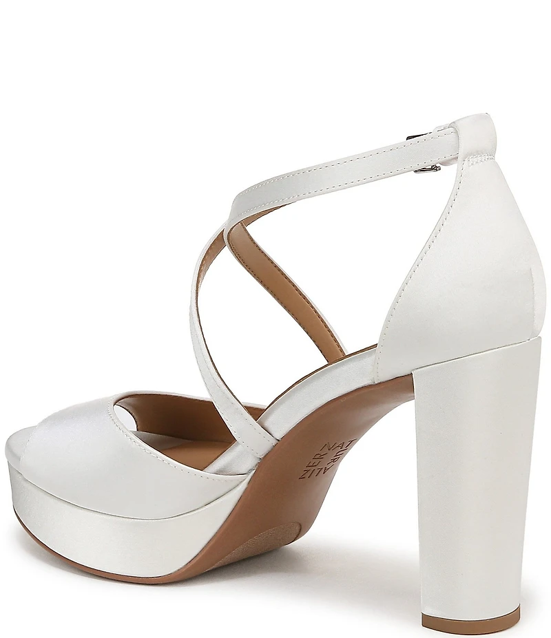 Naturalizer Melody Satin Platform Dress Sandals
