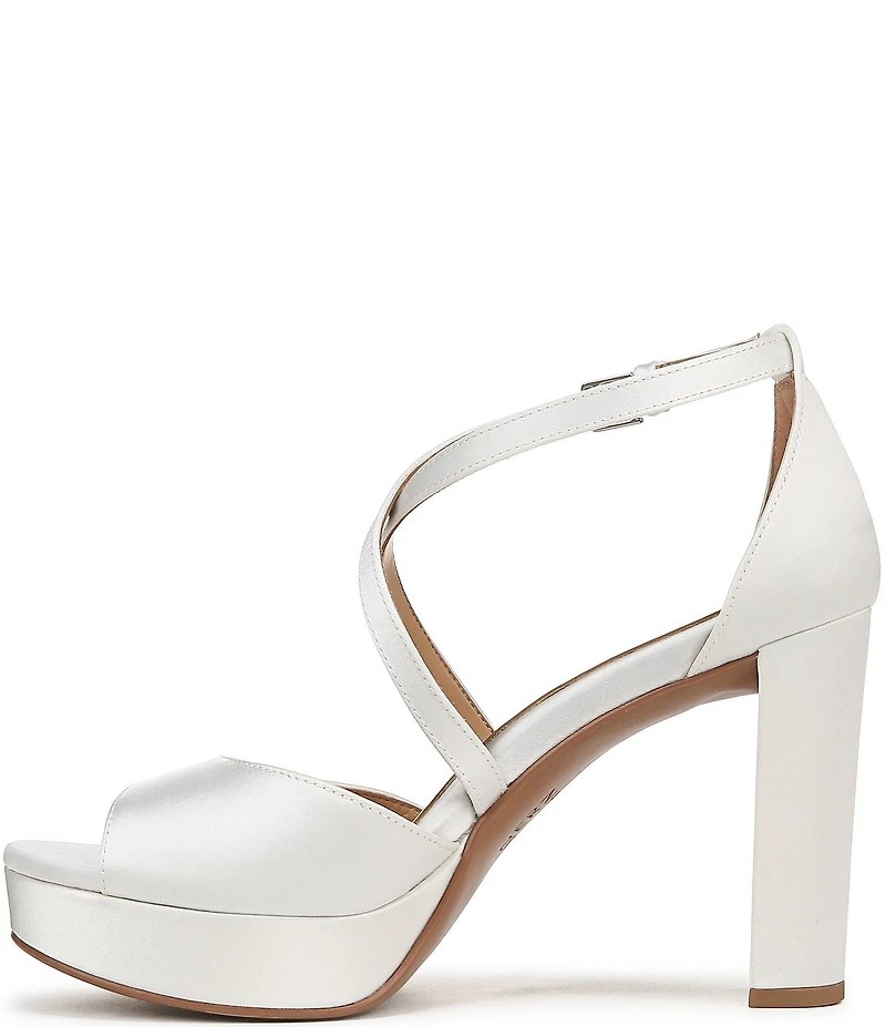 Naturalizer Melody Satin Platform Dress Sandals