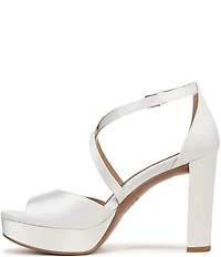 Naturalizer Melody Satin Platform Dress Sandals