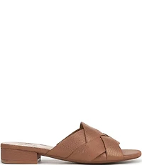 Naturalizer Morena 2 Shimmer Leather Slide Sandals