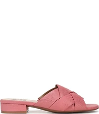 Naturalizer Morena 2 Shimmer Leather Slide Sandals