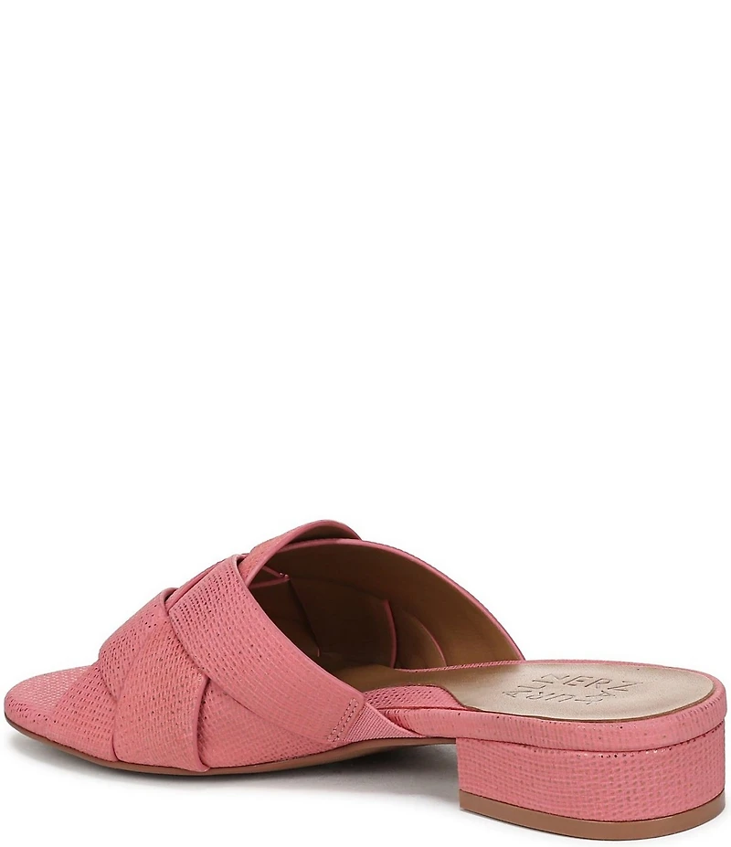 Naturalizer Morena 2 Shimmer Leather Slide Sandals
