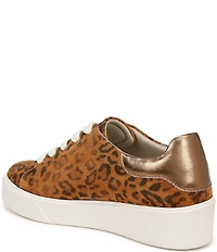 Naturalizer Morrison 2.0 Leather Leopard Print Platform Sneakers