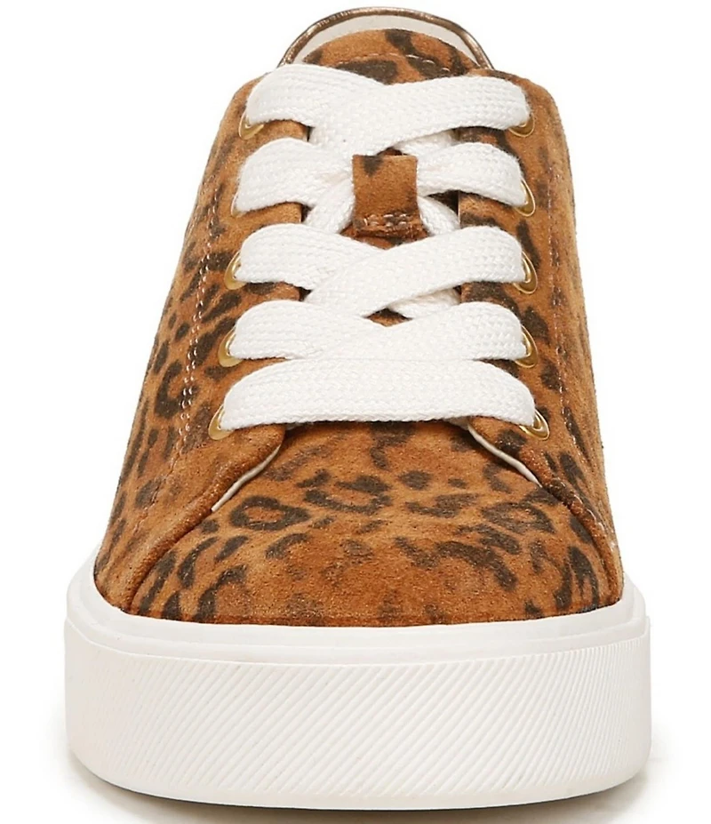 Naturalizer Morrison 2.0 Leather Leopard Print Platform Sneakers