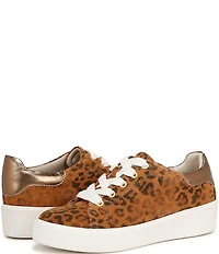 Naturalizer Morrison 2.0 Leather Leopard Print Platform Sneakers