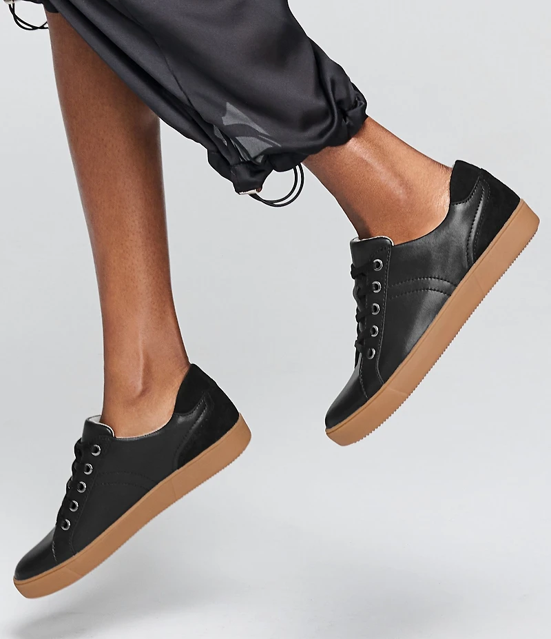 Naturalizer Morrison Leather and Suede Gum Sole Sneakers