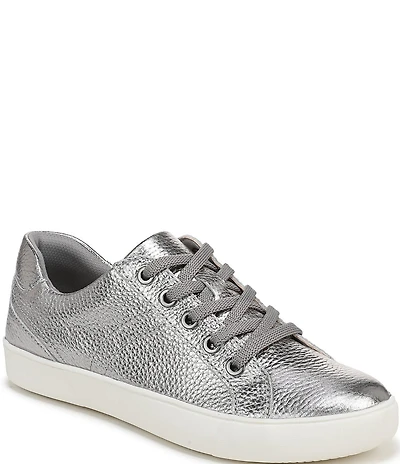 Naturalizer Morrison Tumbled Metallic Lace Up Sneakers