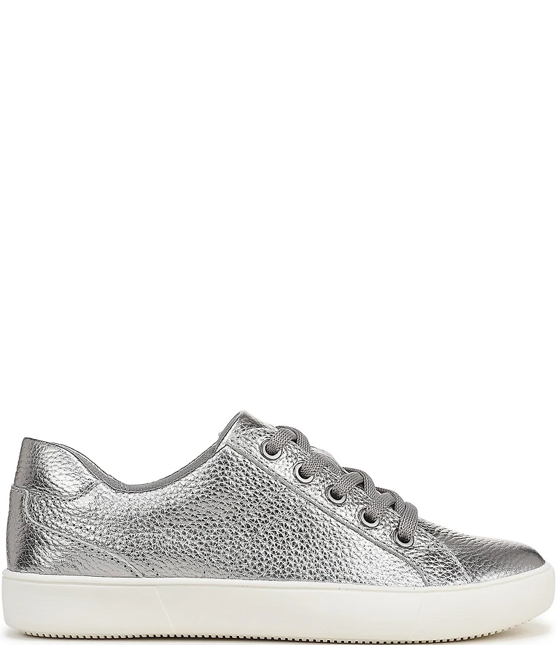 Naturalizer Morrison Tumbled Metallic Lace Up Sneakers