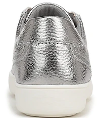 Naturalizer Morrison Tumbled Metallic Lace Up Sneakers