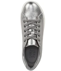 Naturalizer Morrison Tumbled Metallic Lace Up Sneakers