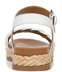 Naturalizer Neila Leather Ankle Strap Espadrille Platform Sandals