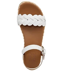 Naturalizer Neila Leather Ankle Strap Espadrille Platform Sandals