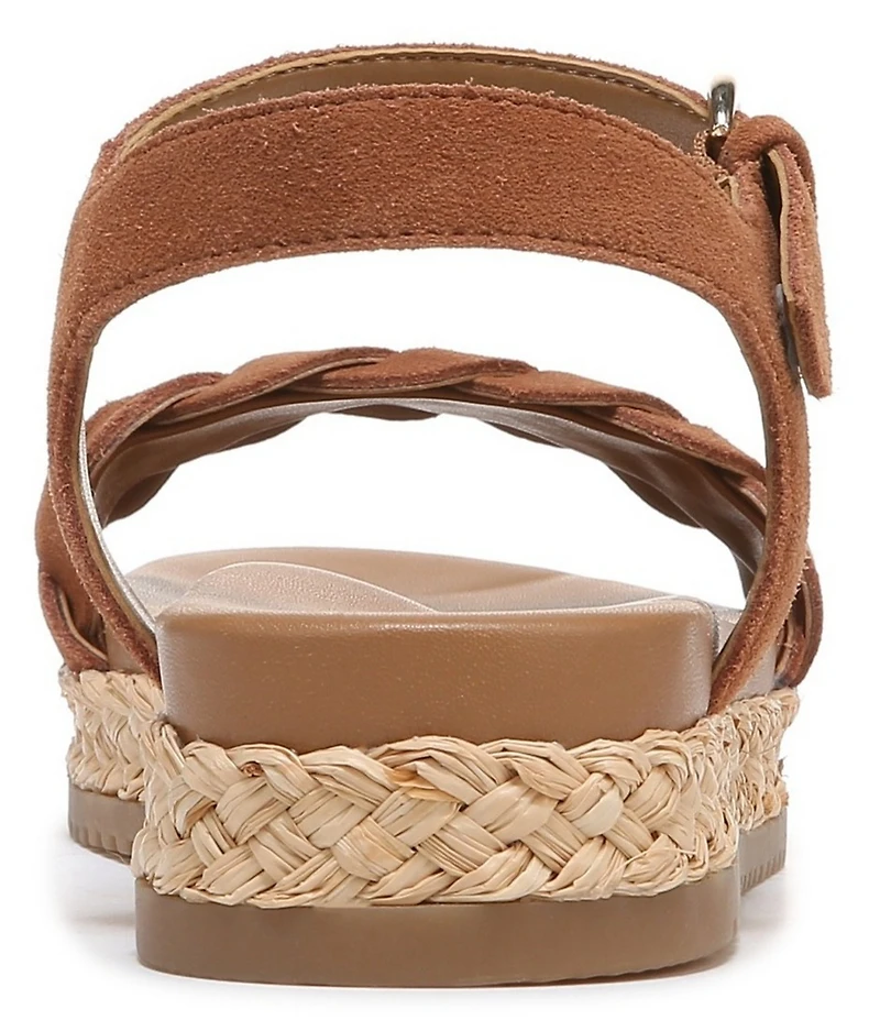 Naturalizer Neila Suede Ankle Strap Espadrille Platform Sandals