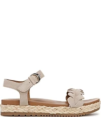 Naturalizer Neila Suede Ankle Strap Espadrille Platform Sandals