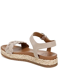 Naturalizer Neila Suede Ankle Strap Espadrille Platform Sandals