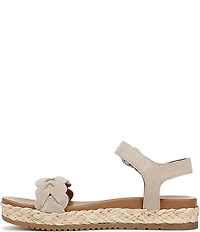 Naturalizer Neila Suede Ankle Strap Espadrille Platform Sandals
