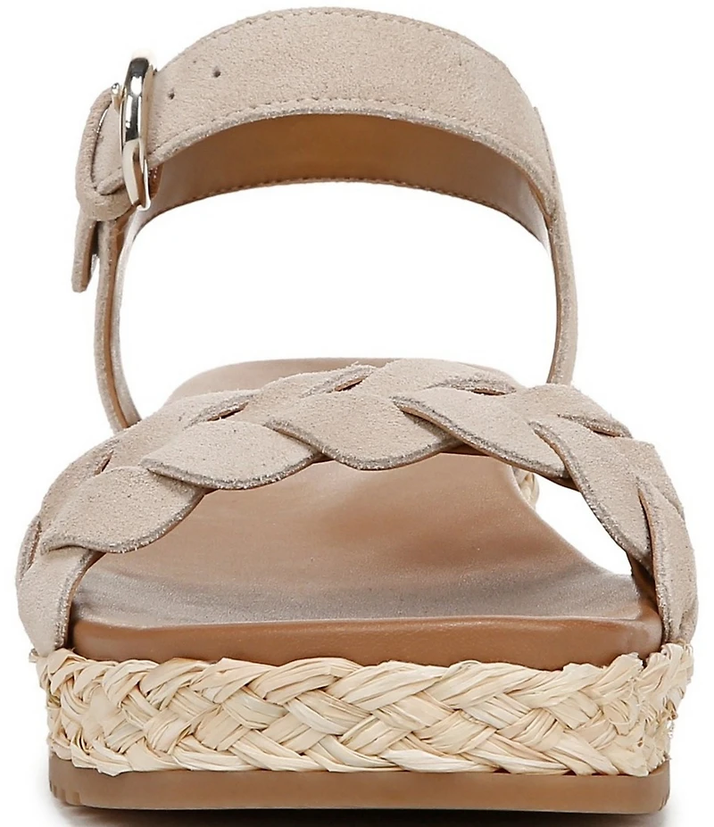 Naturalizer Neila Suede Ankle Strap Espadrille Platform Sandals