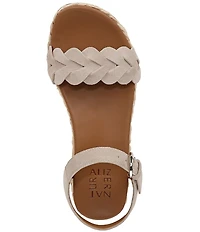 Naturalizer Neila Suede Ankle Strap Espadrille Platform Sandals