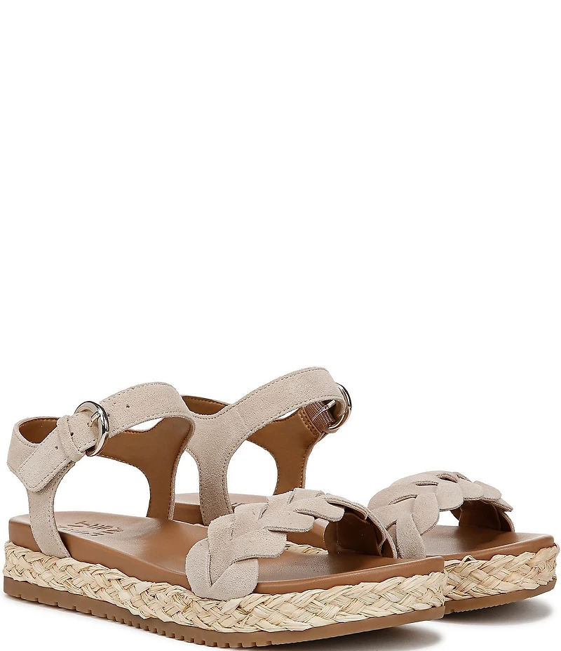 Naturalizer Neila Suede Ankle Strap Espadrille Platform Sandals