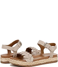Naturalizer Neila Suede Ankle Strap Espadrille Platform Sandals