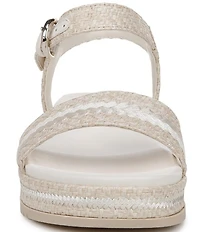 Naturalizer Neila 2 Raffia Platform Sandals