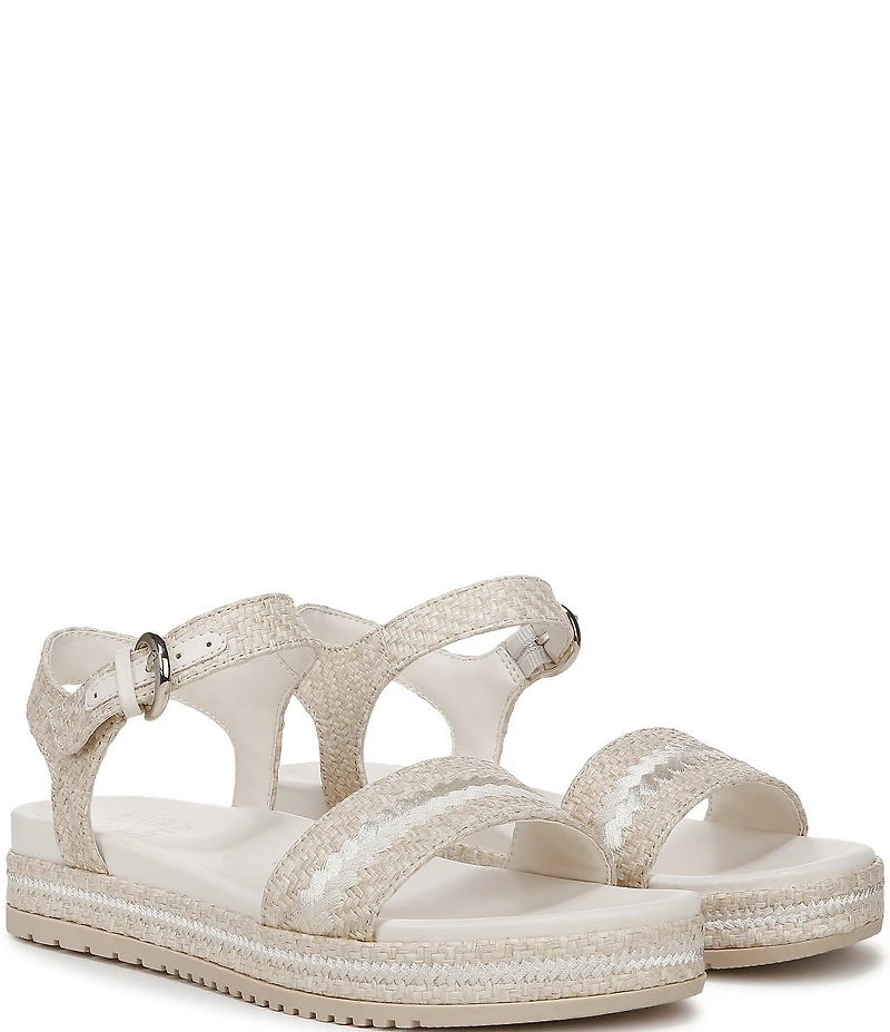 Naturalizer Neila 2 Raffia Platform Sandals