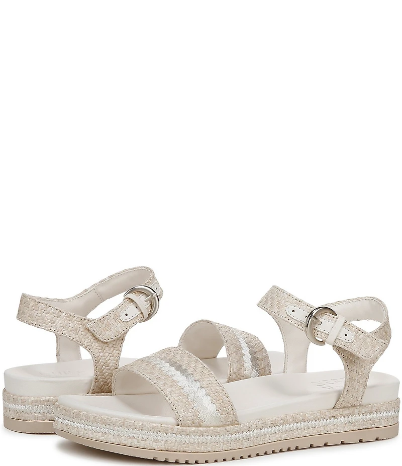 Naturalizer Neila 2 Raffia Platform Sandals
