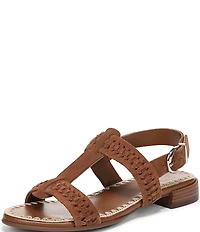 Naturalizer Nia Suede Buckle Hardware T-Strap Ankle Wrap Sandals