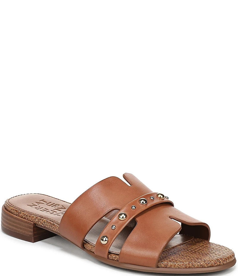 Naturalizer Niche Studded Leather Slide Sandals