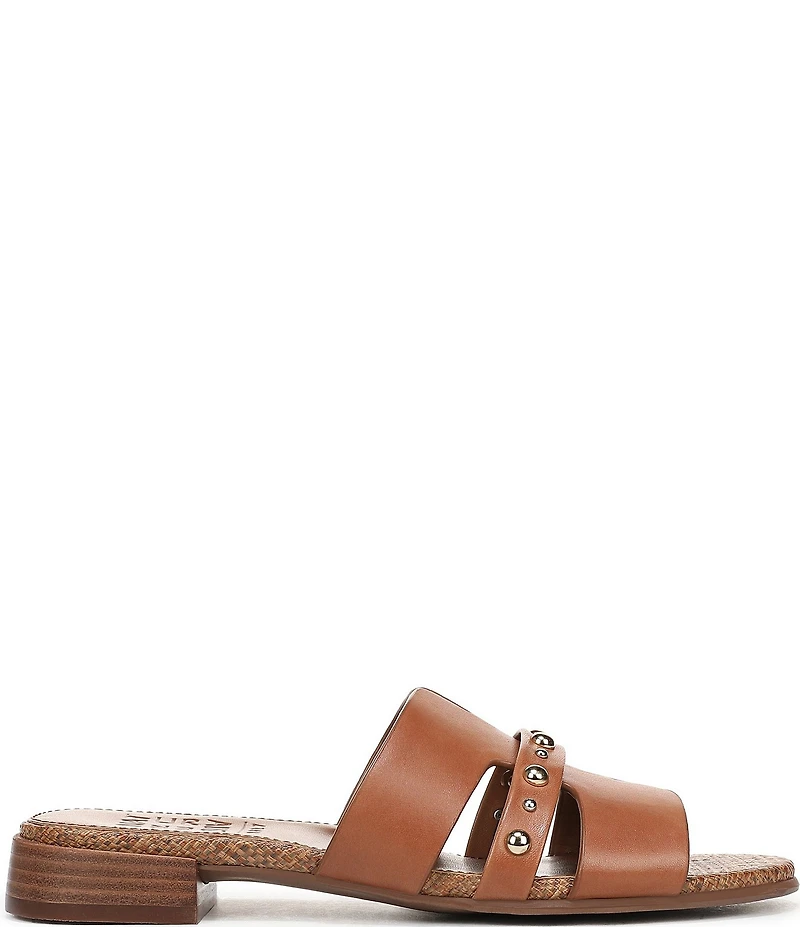 Naturalizer Niche Leather and Stud Slide Sandals