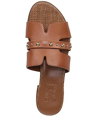 Naturalizer Niche Leather and Stud Slide Sandals