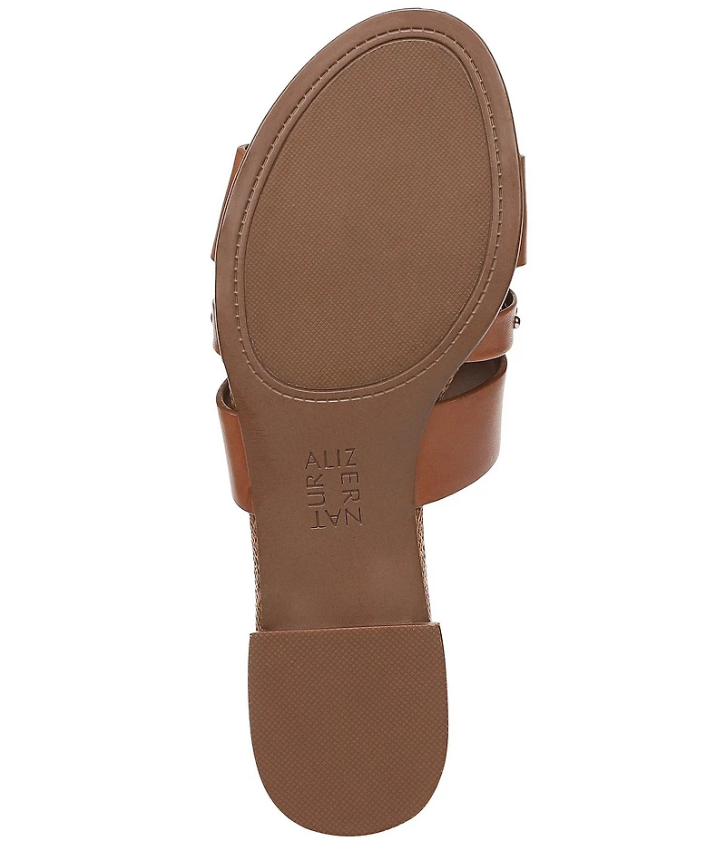 Naturalizer Niche Leather and Stud Slide Sandals