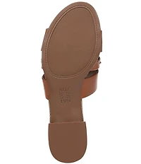 Naturalizer Niche Leather and Stud Slide Sandals
