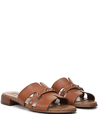 Naturalizer Niche Leather and Stud Slide Sandals