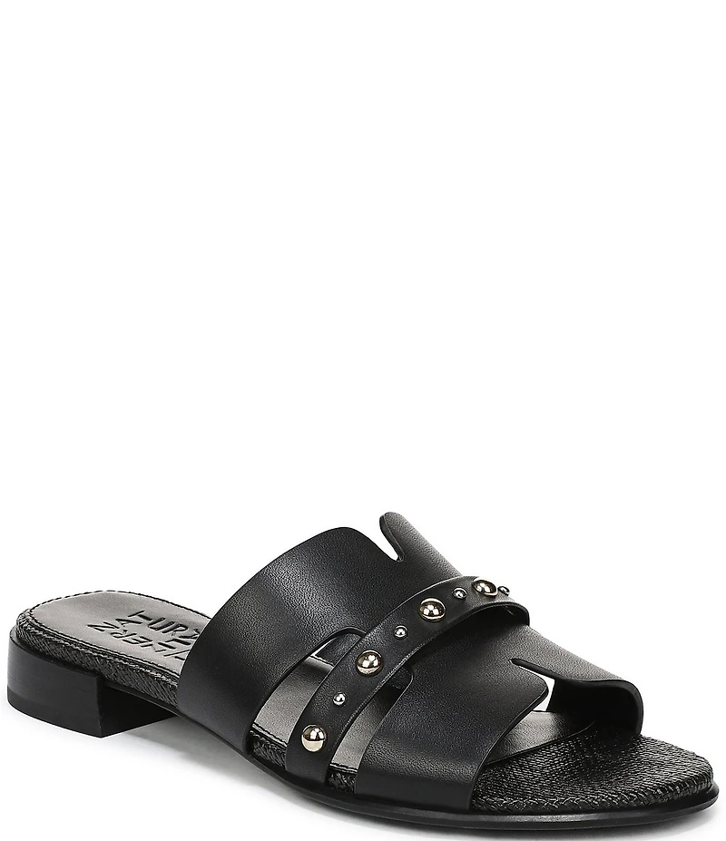 Naturalizer Niche Leather and Stud Slide Sandals