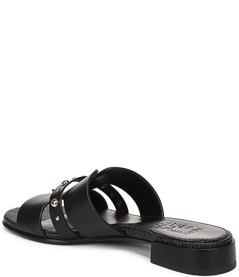 Naturalizer Niche Leather and Stud Slide Sandals