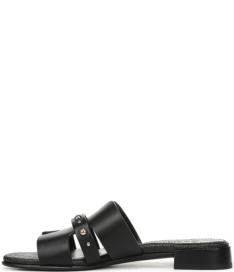 Naturalizer Niche Leather and Stud Slide Sandals