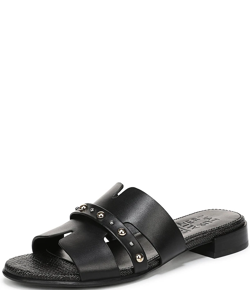 Naturalizer Niche Leather and Stud Slide Sandals