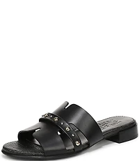 Naturalizer Niche Leather and Stud Slide Sandals