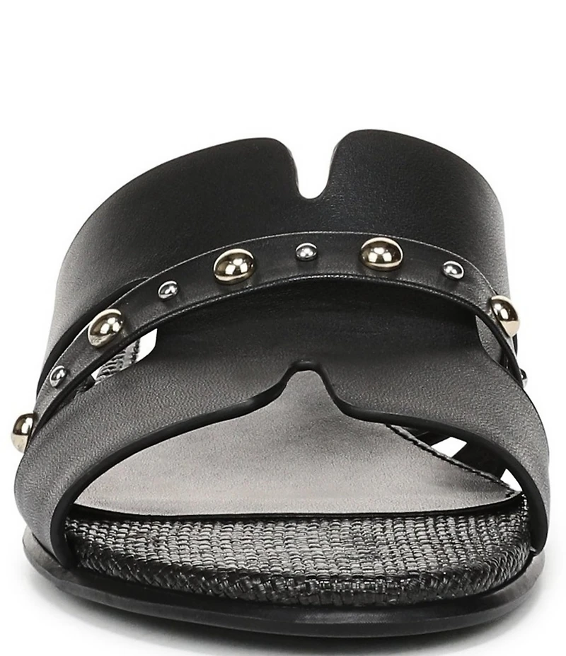 Naturalizer Niche Leather and Stud Slide Sandals