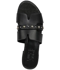 Naturalizer Niche Leather and Stud Slide Sandals