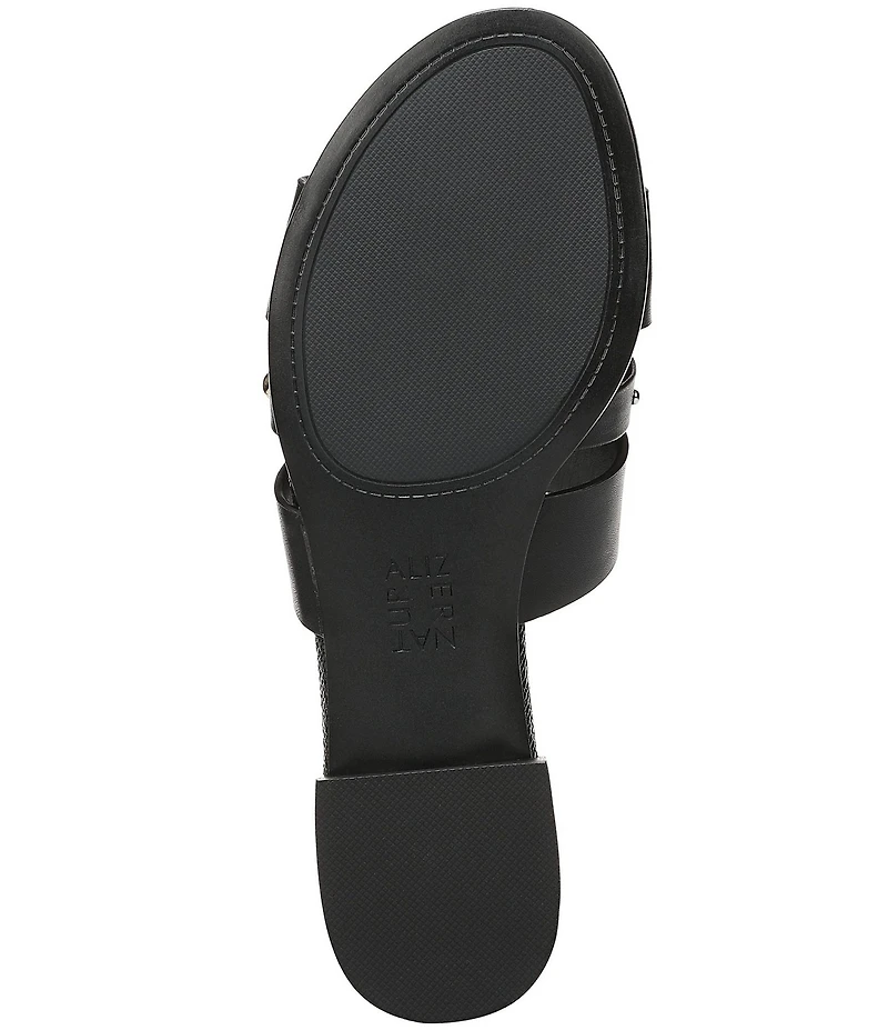 Naturalizer Niche Leather and Stud Slide Sandals