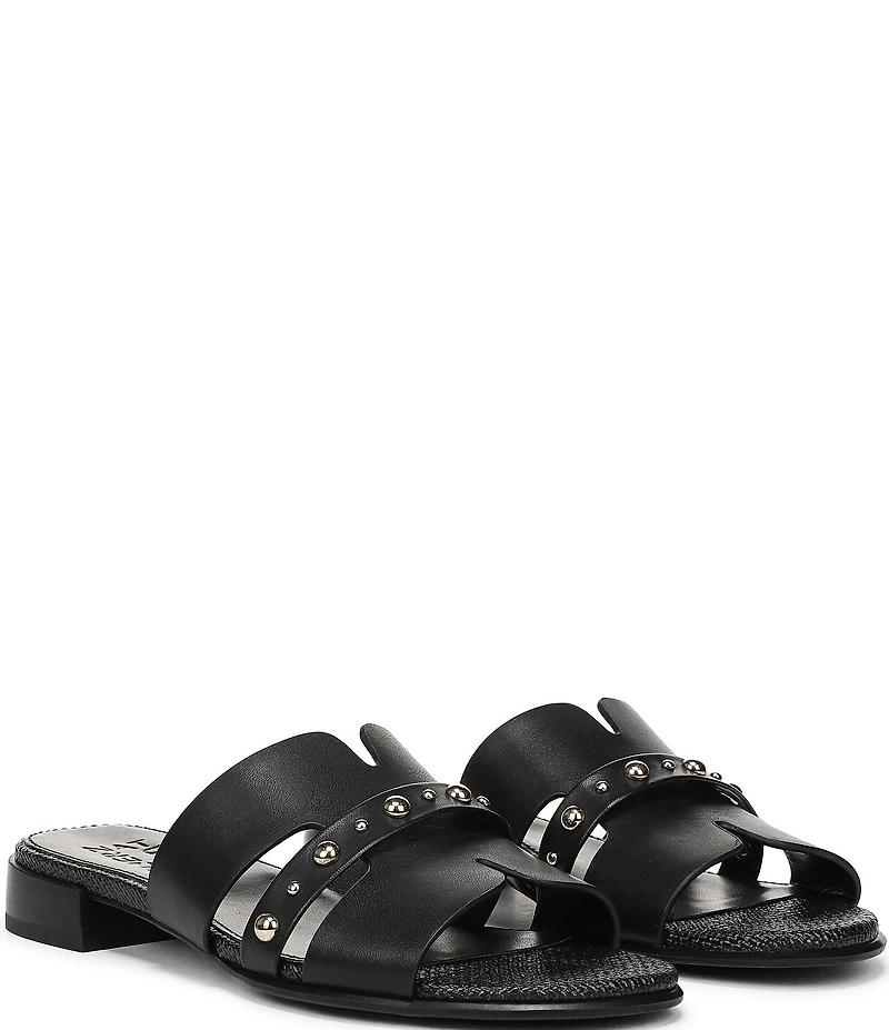 Naturalizer Niche Leather and Stud Slide Sandals